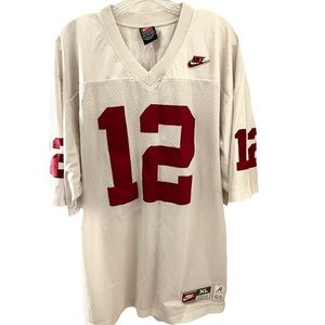 VINTAGE T-shirt Nike Team Soccer Jerseys Authentic Stabler 12 PATCHES! XL